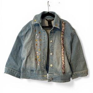 Girls' Light Blue Embellished Rocawear Denim Jacket